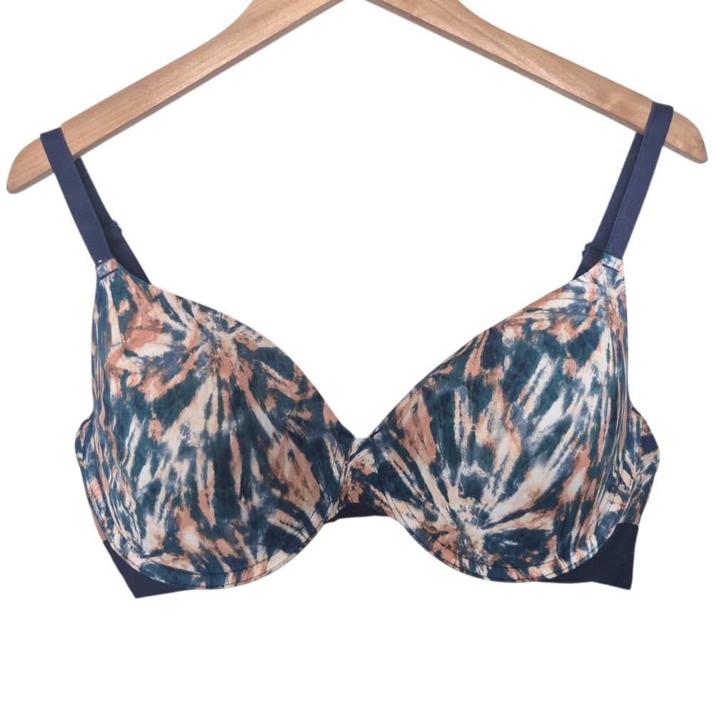 PINK Victoria's Secret Wear Everywear Lightly Lined T-Shirt Bra Abstract 36DD
